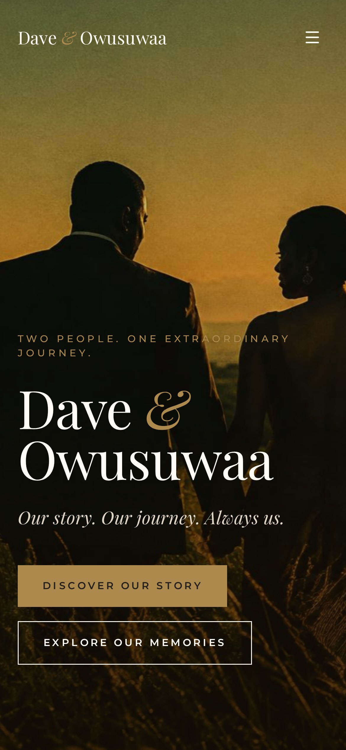 Dave & Owusuwaa — public website capture