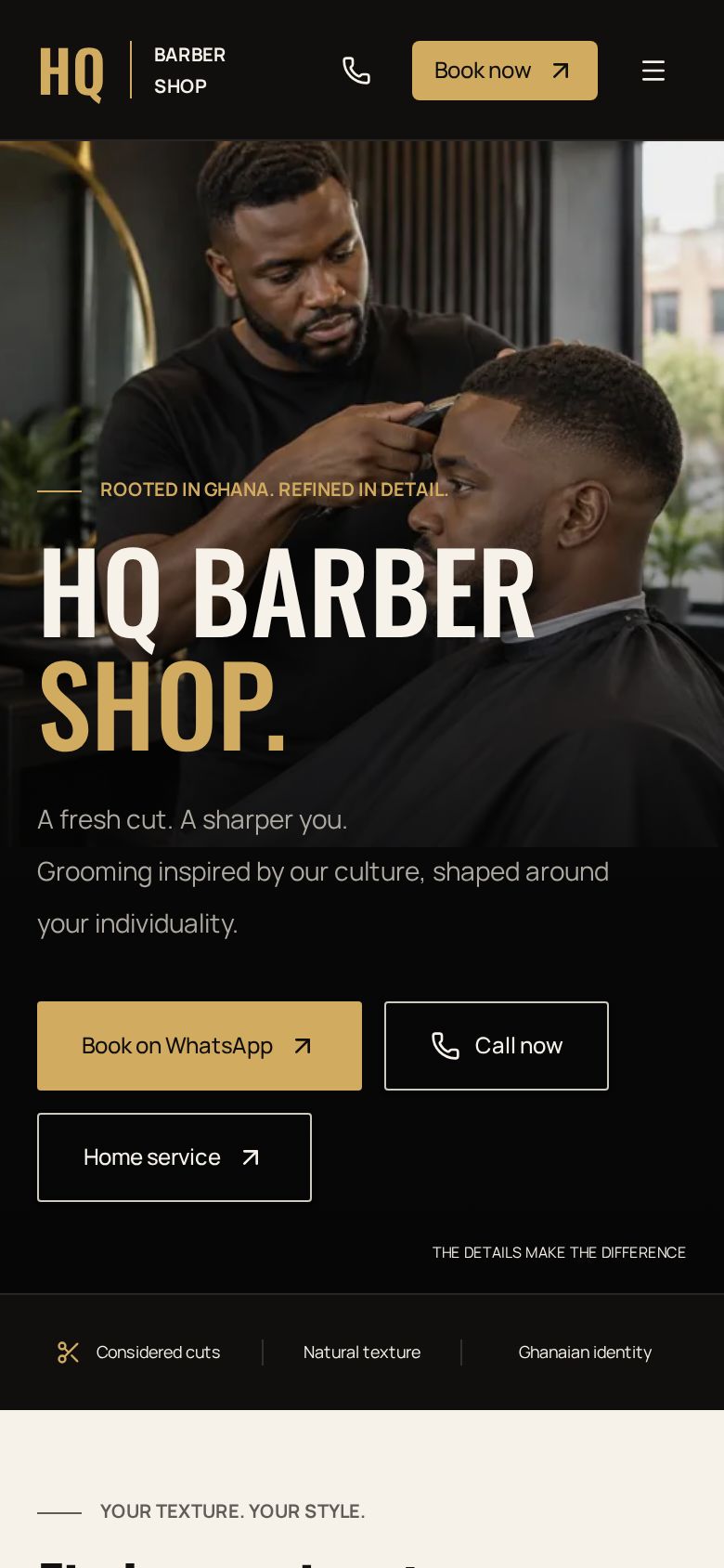 Example of our Starter business website work
