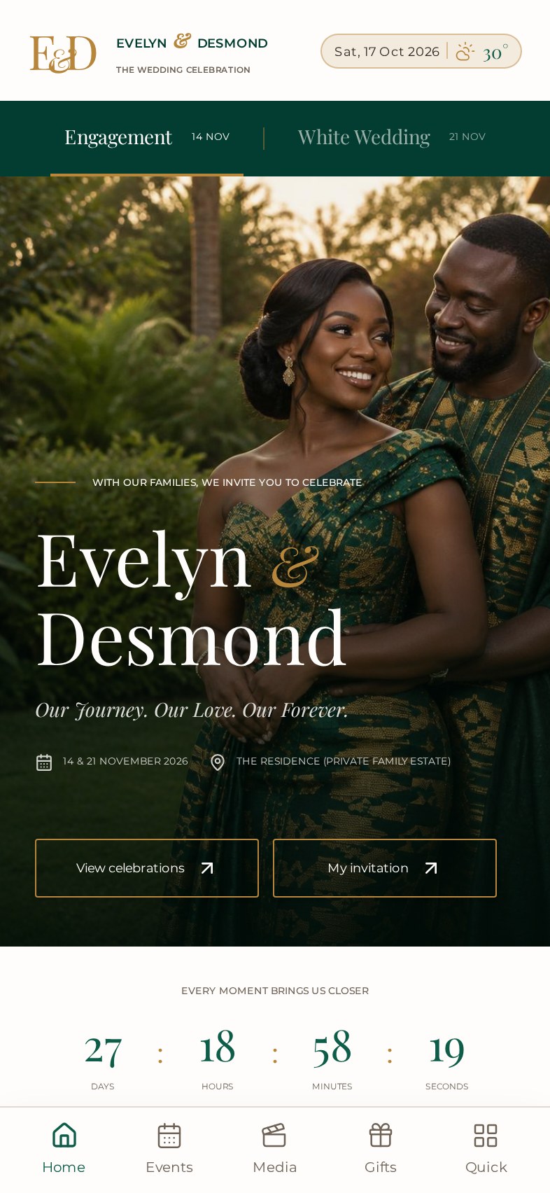 Example of our Digital RSVP work
