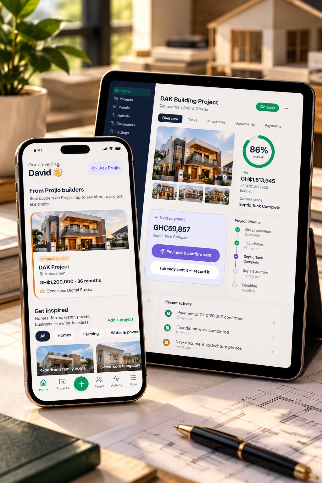 Example of our Business app work